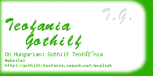teofania gothilf business card